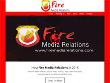 Tablet Screenshot of firemediarelations.com